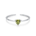 Bague Anneau en Zircon Coloré Pierre de Naissance