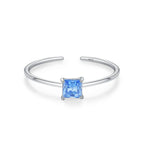Bague Anneau en Zircon Coloré Pierre de Naissance