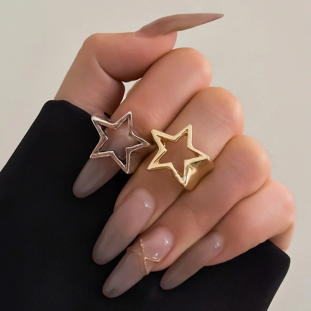 Bague Anneau Etoile pour Femme argent