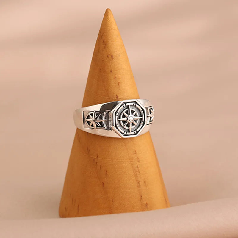 Bague Anneau Rose des Vents