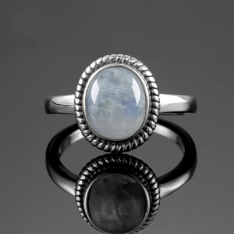 Bague Anneau Fertilité Pierre de Lune