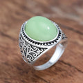 エスニック調オーバルリング