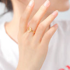Bague Anneau Soleil pour Femme or