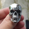 Bague Anneau Tête de Mort Gothique