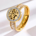 Bague Arbre de Vie avec Zircon