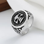 Bague avec Anneau Tête de Mort Gothique