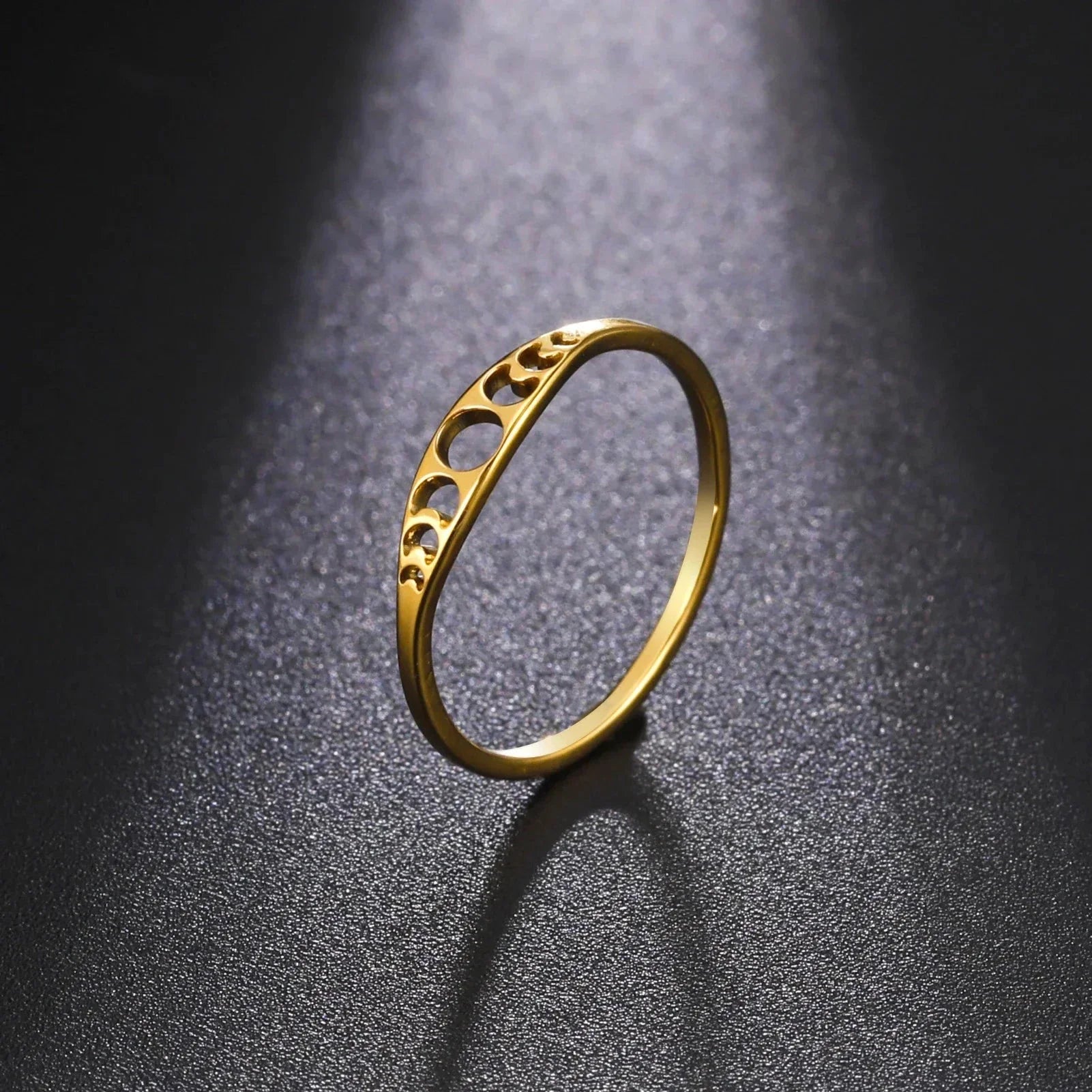 Bague avec Croissants de Lune or
