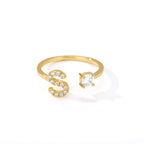 Bague personnalisée avec initiale s