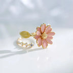 Bague avec Jolie Fleur de Marguerite