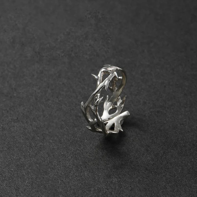 Bague en Branches de Corail Argentée