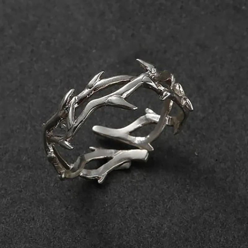 Bague en Branches de Corail Argentée