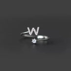 Bague initiale femme w