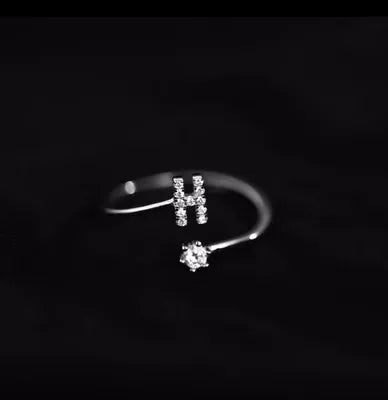 Bague initiale femme h