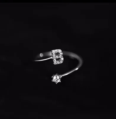 Bague initiale femme b
