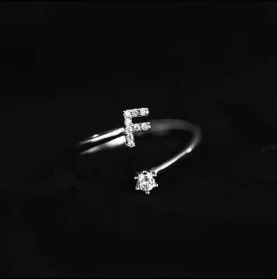 Bague initiale femme f