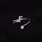 Bague initiale femme f
