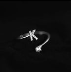 Bague initiale femme k