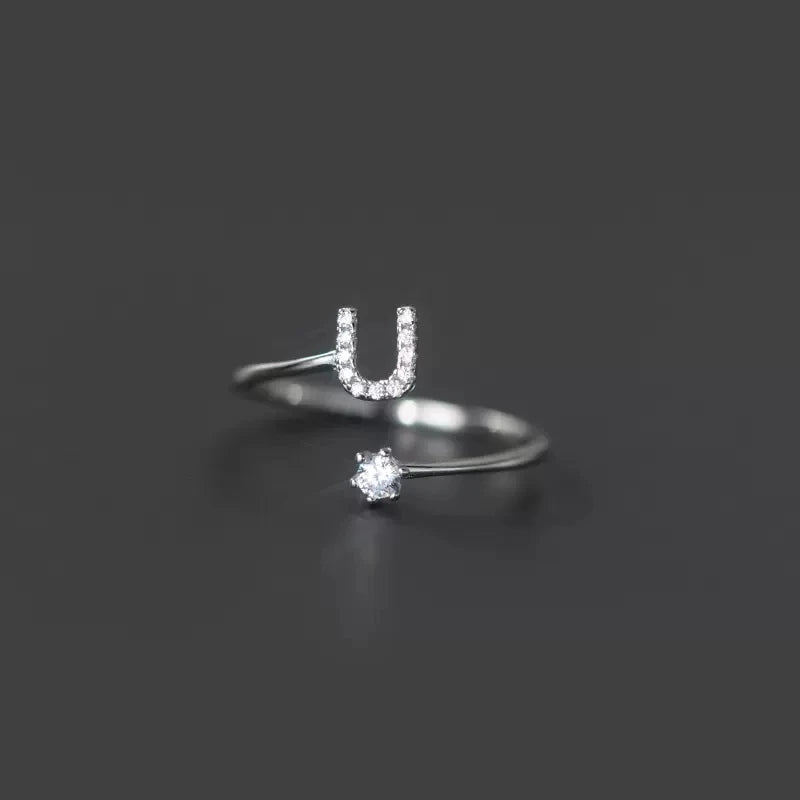 Bague initiale femme u