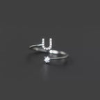 Bague initiale femme u