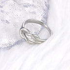 Bague noeud pour femme argent