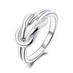 Bague noeud pour femme argent
