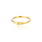 Bague femme initiale s