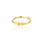Bague femme initiale q
