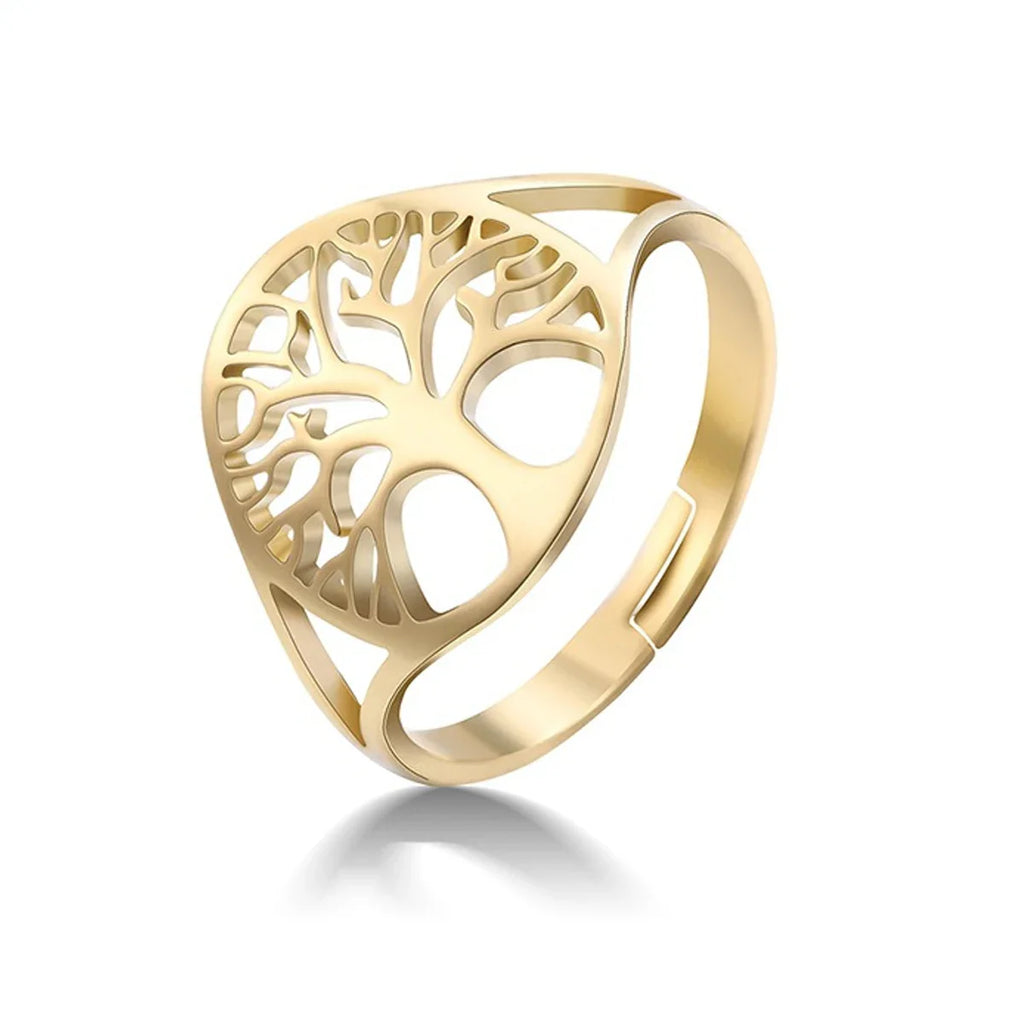 Bague Rétro Arbre de Vie or