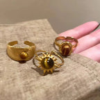 Bague Rétro de Protection Oeil de Tigre