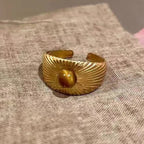 Bague Rétro de Protection Oeil de Tigre