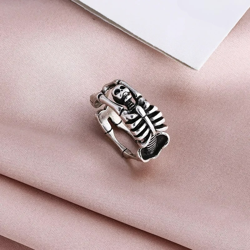 Bague Tête de Mort Squelette