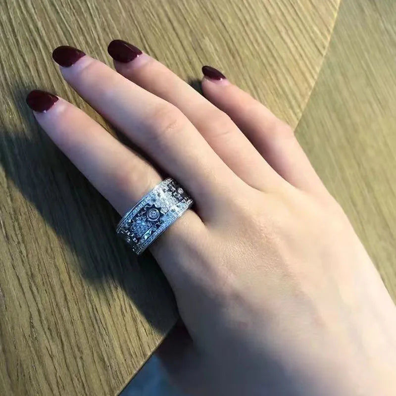 Bague Tournante "les Rouages du Temps" Anti-Stress