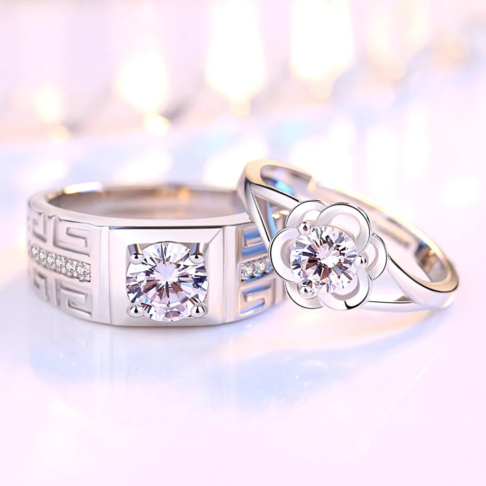 Bagues pour Couples Anneau Fleur