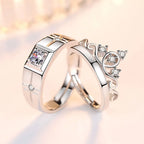 Bagues pour Couples Anneau Reine et Zircon