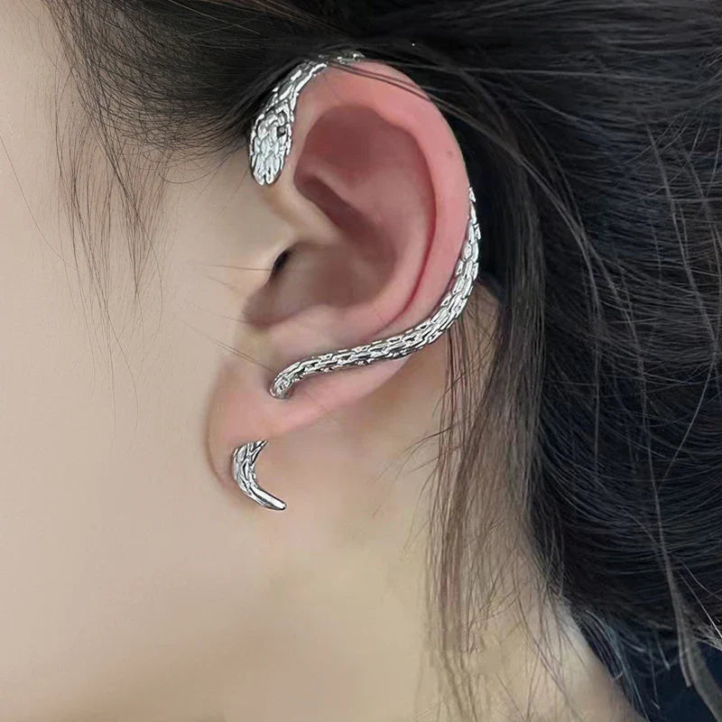 ロングスネークピアス シルバー