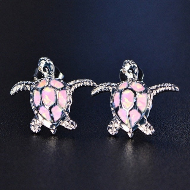 海亀のピアス ピンク