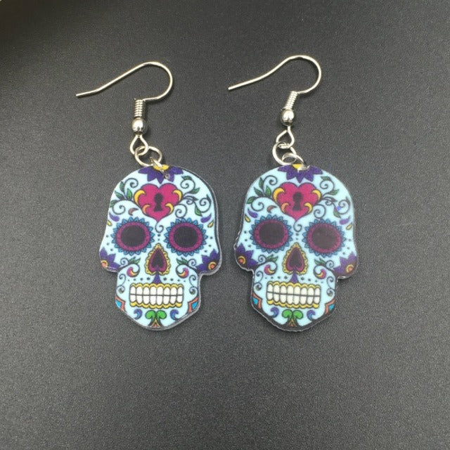 メキシカンスカル ピアス ブルー
