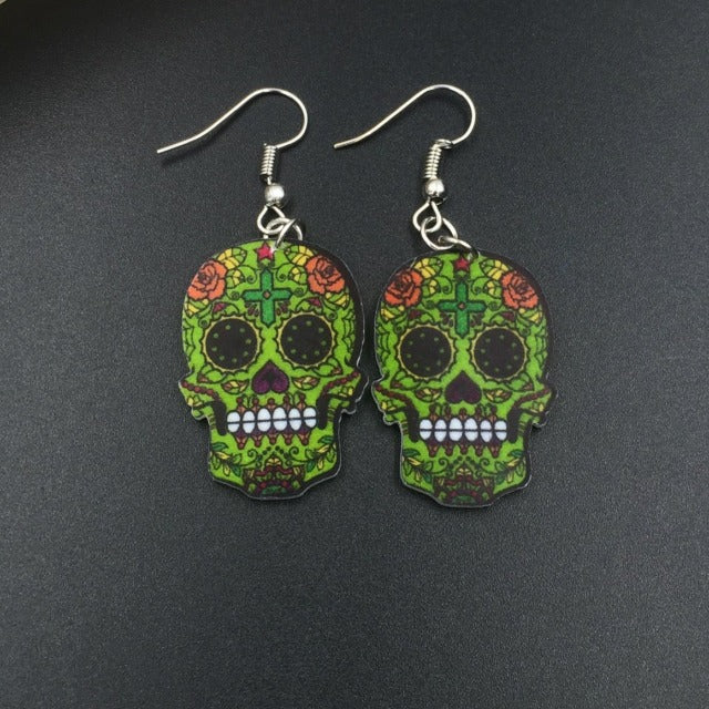 メキシカンスカル ピアス グリーン
