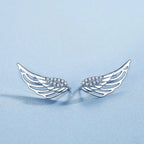 Boucles d'oreilles ailes d'ange femme