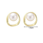 Boucles d'Oreilles Clou avec Perle