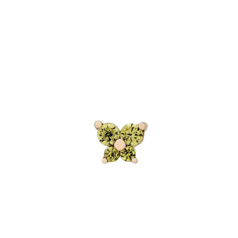 Boucles d'Oreilles Clou Pierre de Naissance