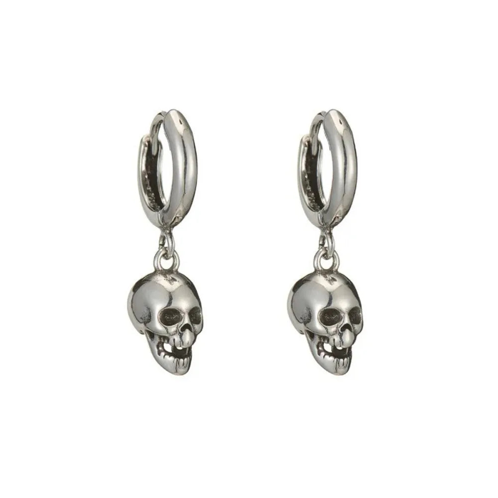 Boucles d'Oreilles Créoles Crâne