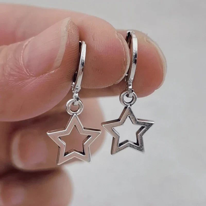 星モチーフ フープピアス メンズ・レディース