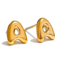 Boucles d'oreilles personnalisées avec initiale a