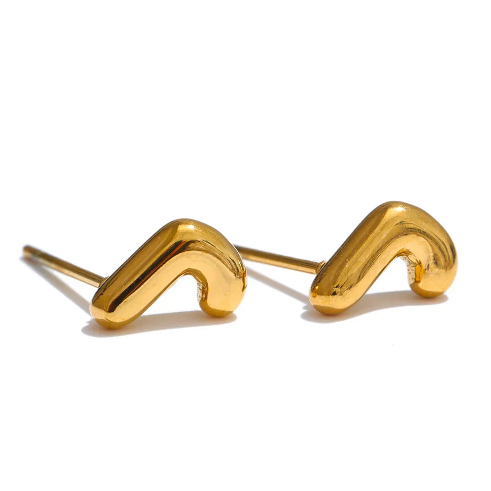 Boucles d'oreilles personnalisées avec initiale j