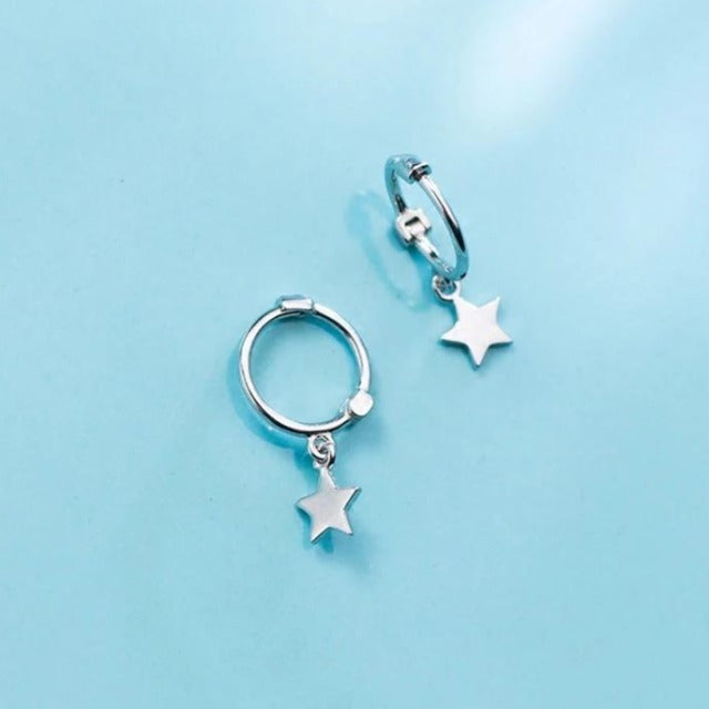 スター シルバー ピアス