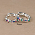 Boucles d'oreilles femme arc-en-ciel
