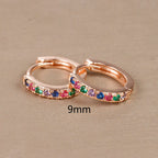 Boucles d'oreilles femme arc-en-ciel