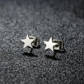 軽やかなスタッド スター ピアス シルバー