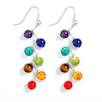 Boucles d'Oreilles Pendantes 7 Chakras 1